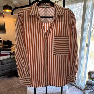 AYR Striped Deep End in Rust and White